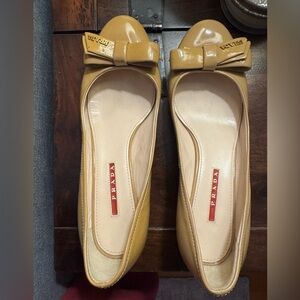 Prada Sport Women's Patent Leather Shoes with block heel